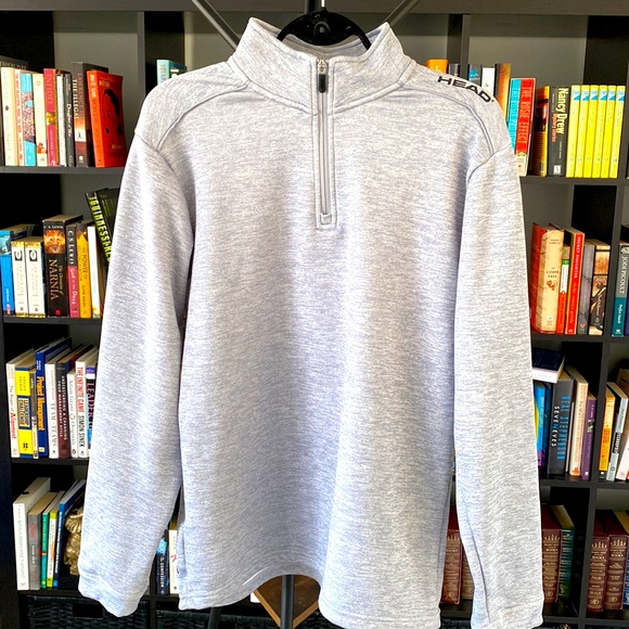 Head Other - Head 1/4 Zip Fleece Lined Pullover | Grey | Performance Thermal | Unisex L